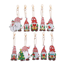 Load image into Gallery viewer, 12pcs Santa Claus Christmas Double Sided Keychain