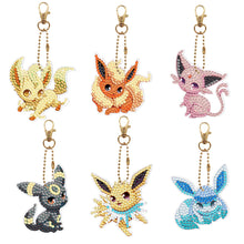 Load image into Gallery viewer, 6pcs Pok¨¦mon Double Sided Keychain
