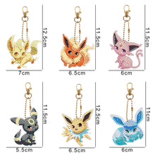 Load image into Gallery viewer, 6pcs Pok¨¦mon Double Sided Keychain