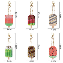 Load image into Gallery viewer, 6pcs Ice Cream Double Sided Keychain