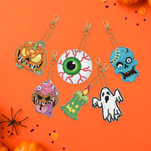 Load image into Gallery viewer, 6pcs Halloween Ghost Double Sided Keychain
