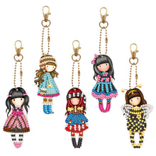 Load image into Gallery viewer, 5pcs Doll Double Sided Keychain