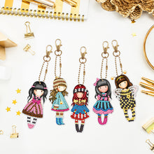 Load image into Gallery viewer, 5pcs Doll Double Sided Keychain