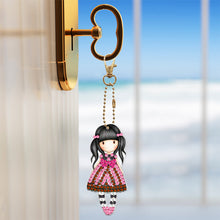 Load image into Gallery viewer, 5pcs Doll Double Sided Keychain