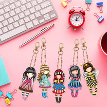 Load image into Gallery viewer, 5pcs Doll Double Sided Keychain