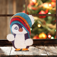 Load image into Gallery viewer, Penguin Single Sided Wooden Desktop Ornaments