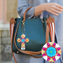 Load image into Gallery viewer, 6pcs Cross Double Sided Keychain