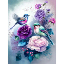 Load image into Gallery viewer, Hummingbird Flower-Full Round Drill Diamond Painting-30x40cm
