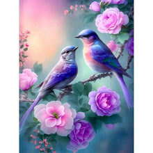 Load image into Gallery viewer, Hummingbird Flower-Full Round Drill Diamond Painting-30x40cm