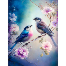 Load image into Gallery viewer, Hummingbird Flower-Full Round Drill Diamond Painting-30x40cm