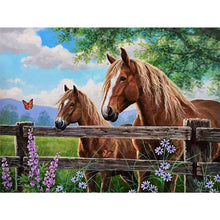 Load image into Gallery viewer, Horse-Full Round Diamond Painting-40x30cm