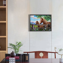 Load image into Gallery viewer, Horse-Full Round Diamond Painting-40x30cm