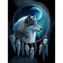 Load image into Gallery viewer, Wolf-Full Round Diamond Painting-30x40cm