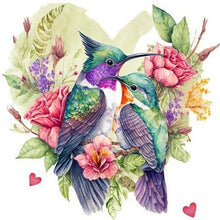 Load image into Gallery viewer, Wreath Bird-Full Round Diamond Painting-30x30cm