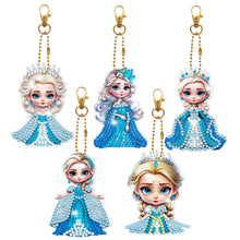 Load image into Gallery viewer, 5/6pcs Sets-Cartoon Animal-Double Side Drill-Diamond Keychain