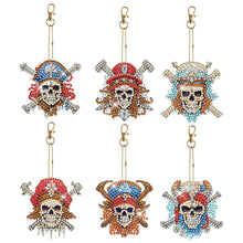 Load image into Gallery viewer, 6pcs/sets-Flower/Beauty-Double Side Drill-Diamond Keychain