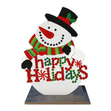 Load image into Gallery viewer, Christmas-Single Side Drill-Wooden Diamond Desktop Ornament