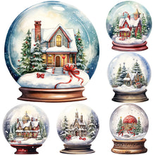 Load image into Gallery viewer, Christmas Crystal Ball-Full Round Diamond Painting-30x30cm
