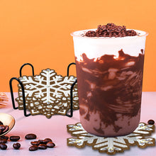 Load image into Gallery viewer, 8pcs/set +1 storage rack-Snowflake-Wooden Diamond Coaster