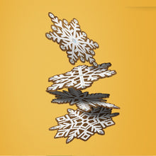 Load image into Gallery viewer, 8pcs/set +1 storage rack-Snowflake-Wooden Diamond Coaster