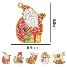 Load image into Gallery viewer, 5pcs/set Double Sided Christmas DIY Diamond Painting  Hanging Pendant Trees Decoration