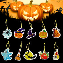 Load image into Gallery viewer, 10pcs/set DIY Diamond Painting Decoration Christmas / Halloween Tree Pendants