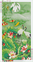 Load image into Gallery viewer, Lotus Pond and Crane - Full Drill Round Drill Painting - 85x45cm