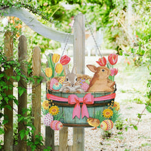 Load image into Gallery viewer, Easter bunny egg -Diy craft pendant