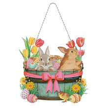 Load image into Gallery viewer, Easter bunny egg -Diy craft pendant