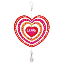 Load image into Gallery viewer, Christmas/Heart-Window Hanging Diamond Wind Chime