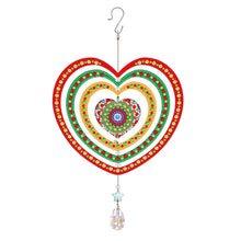 Load image into Gallery viewer, Christmas/Heart-Window Hanging Diamond Wind Chime