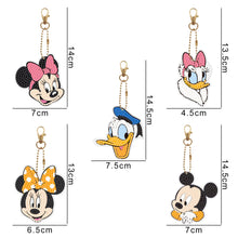 Load image into Gallery viewer, 5pcs Mickey Mouse Double Sided Keychain