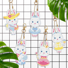 Load image into Gallery viewer, 5pcs Rabbit Double Sided Keychain