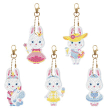 Load image into Gallery viewer, 5pcs Rabbit Double Sided Keychain