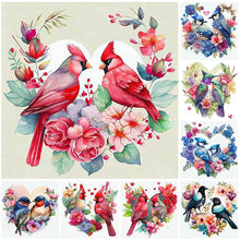 Load image into Gallery viewer, Wreath Bird-Full Round Diamond Painting-30x30cm