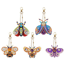 Load image into Gallery viewer, 5pcs Diamond Painting Keyring Kits DIY Keychain Bag Pendant Kits