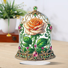 Load image into Gallery viewer, Rose Crystal Box-Single Side Drill-Acrylic Diamond Desktop Ornament
