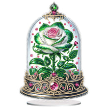 Load image into Gallery viewer, Rose Crystal Box-Single Side Drill-Acrylic Diamond Desktop Ornament
