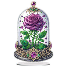 Load image into Gallery viewer, Rose Crystal Box-Single Side Drill-Acrylic Diamond Desktop Ornament
