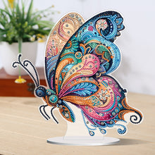 Load image into Gallery viewer, Flower Butterfly-Single Side Drill-Acrylic Diamond Desktop Ornament
