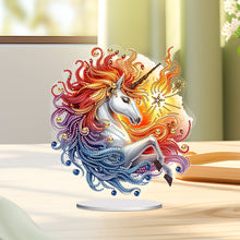 Load image into Gallery viewer, Unicorn-Single Side Drill-Acrylic Diamond Desktop Ornament
