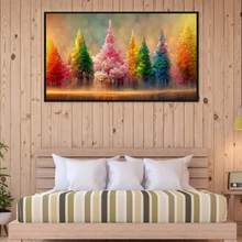 Load image into Gallery viewer, (Big Size)Painted Trees-Full Round Diamond Painting 80*40
