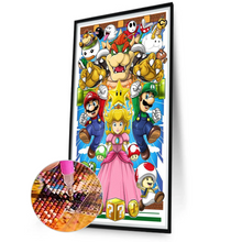 Load image into Gallery viewer, Super Mario-Full Round Diamond Painting 45*75
