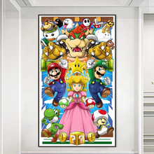 Load image into Gallery viewer, Super Mario-Full Round Diamond Painting 45*75
