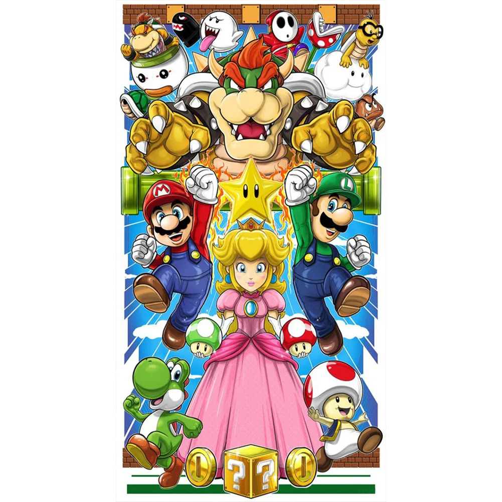 Super Mario-Full Round Diamond Painting 45*75