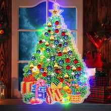 Load image into Gallery viewer, 5D Christmas Diamond Painting Hanging Light Festive Rhinestone Lamp Pendant Kits
