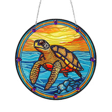 Load image into Gallery viewer, Sea Turtle-Single Side Drill-Diamond Pendant
