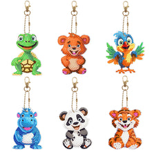 Load image into Gallery viewer, 5pcs/set-Animal-Double Side Drill-Diamond Keychain
