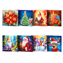 Load image into Gallery viewer, 8/12Pcs/Set-Christmas-Diamond Greeting Cards
