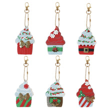 Load image into Gallery viewer, 5/6Pcs/Set-Christmas-Double Side Drill-Diamond Keychain
